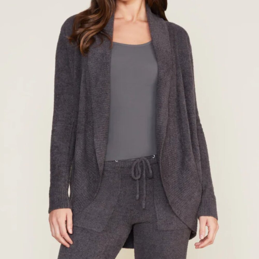 Barefoot Dreams CozyChic Lite Circle Cardi - Fuzzy Soft Cardigan Medium (M)